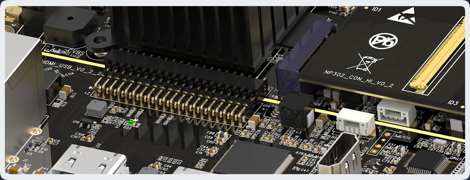AelisMed 4K medical imaging main board detail