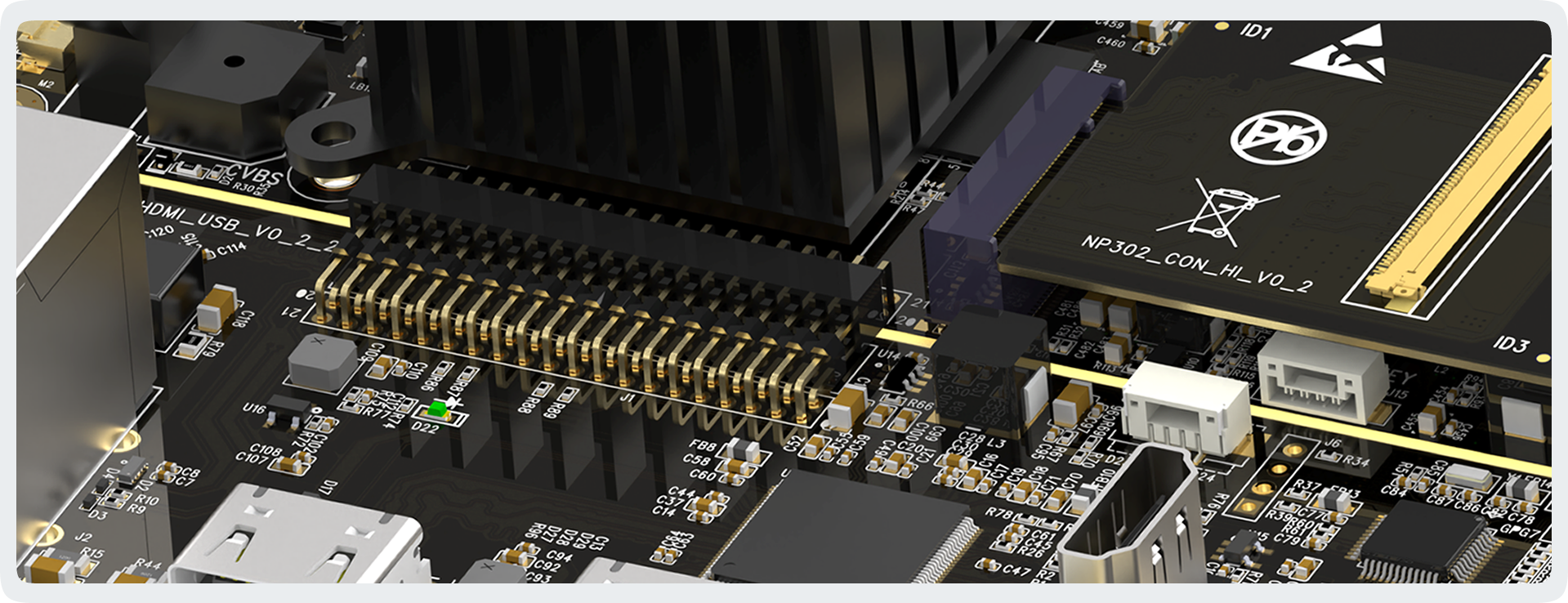 AelisMed 4K medical imaging main board detail